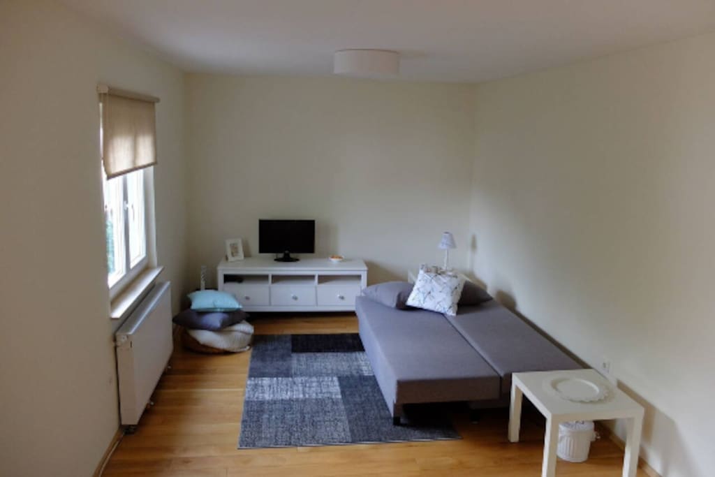 Wohnzimmer 1. OG mit Schlafgelegenheit