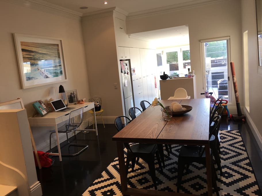 Dining room and desk/work station