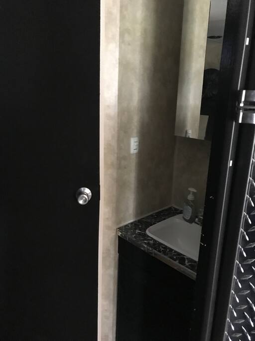 Bathroom sink (separate from toilet & shower. )