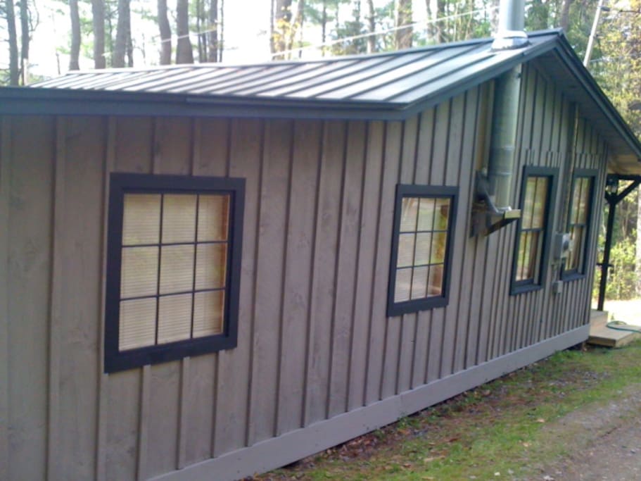 Private Roadside view of Cabin.