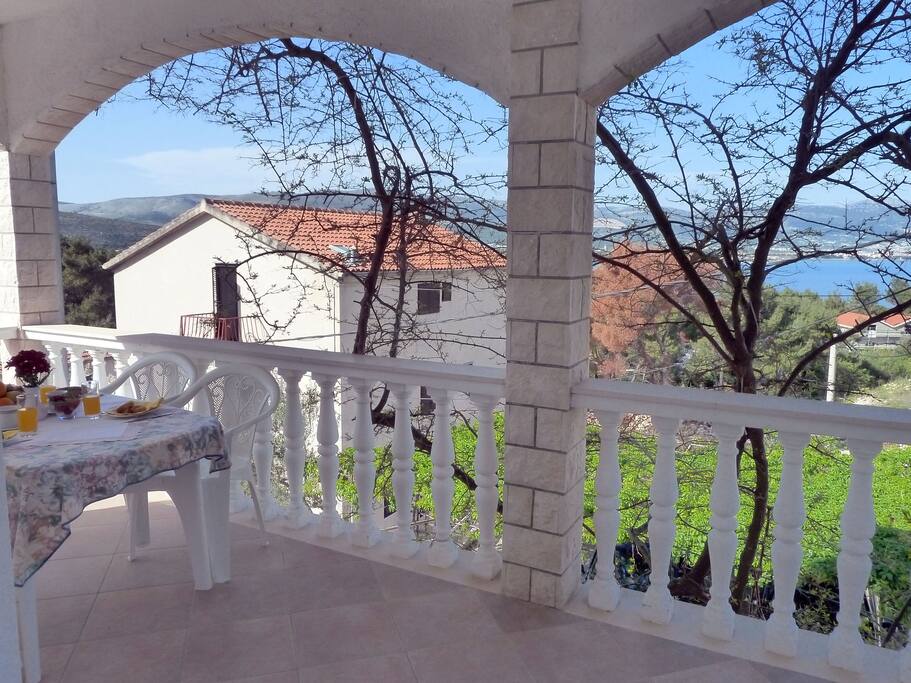 The terrace with a view