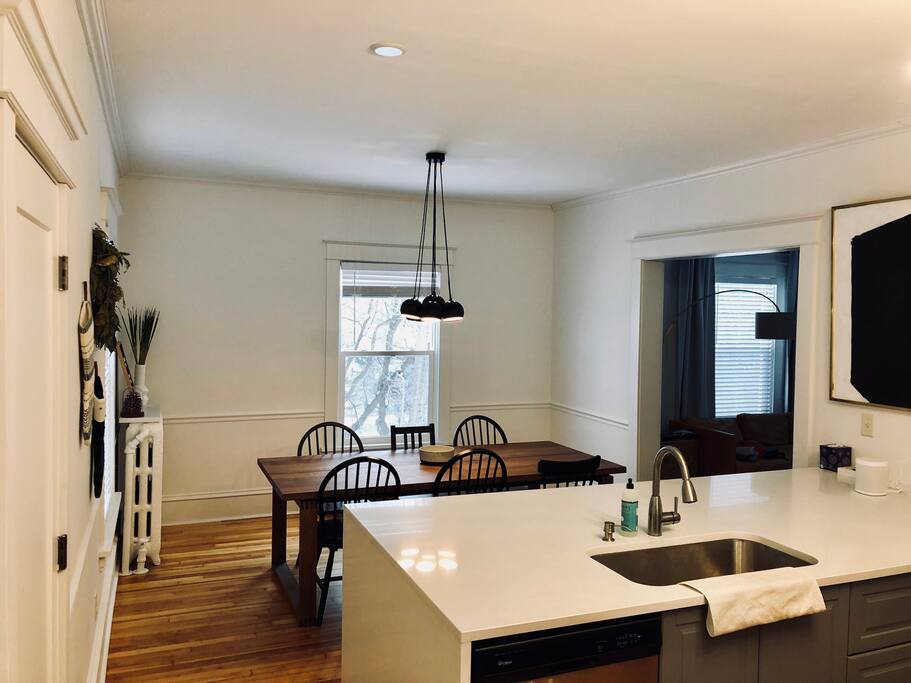 Kitchen area is spacious!