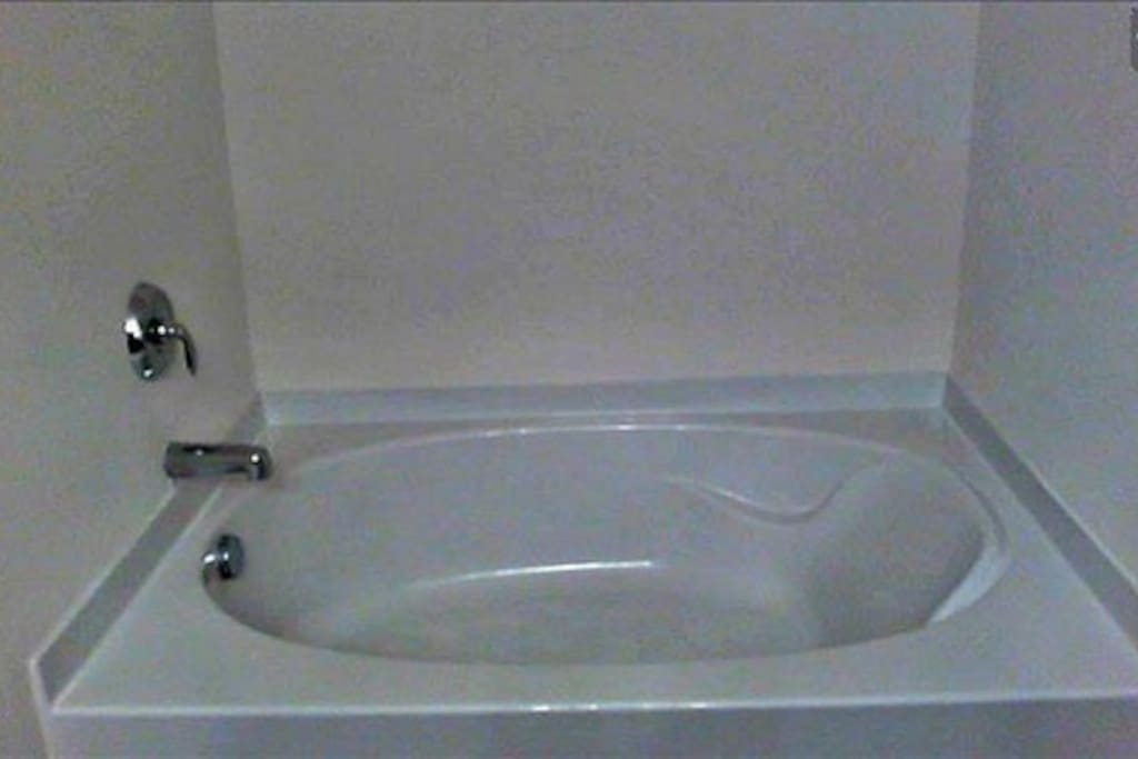 Soaking tub in Master Bath