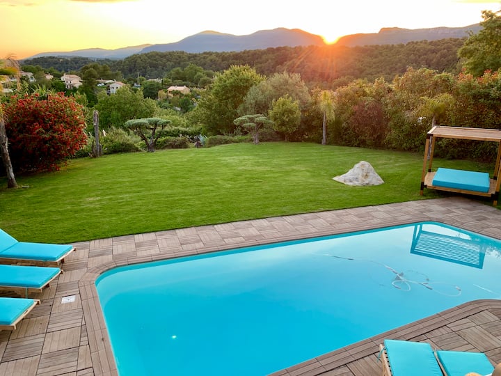 Villa / apartment 100m2 Panoramic view with pool