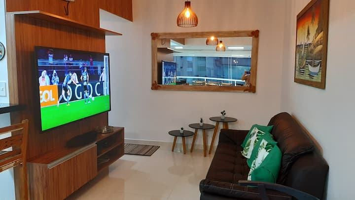 salaχrada com a varanda gourmet:
تلفزيون ذكي 55بوصة، إنترنت 5G، مكيف هواء واي فاي
 