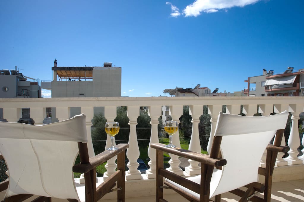 The exterior view from the balcony