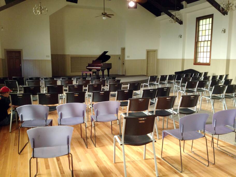 The sanctuary with an example set up