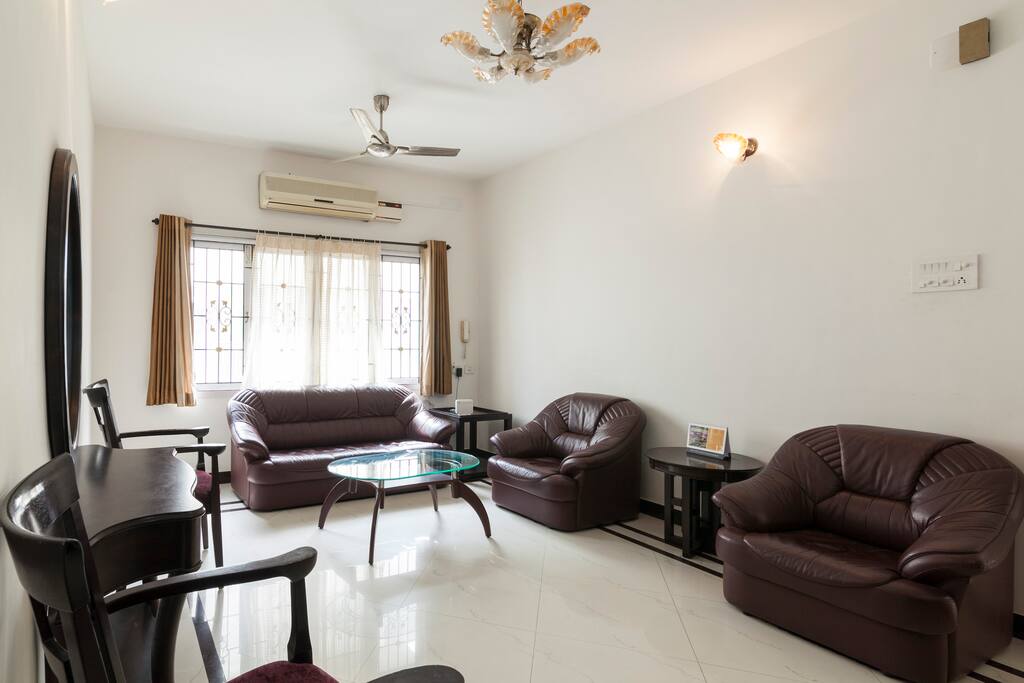 Comfortable sofa, dresser etc