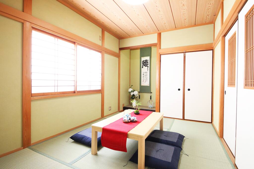The first/ground floor of Japanese style room.