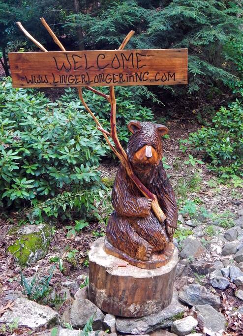 Bubba will meet you at the bottom of our driveway