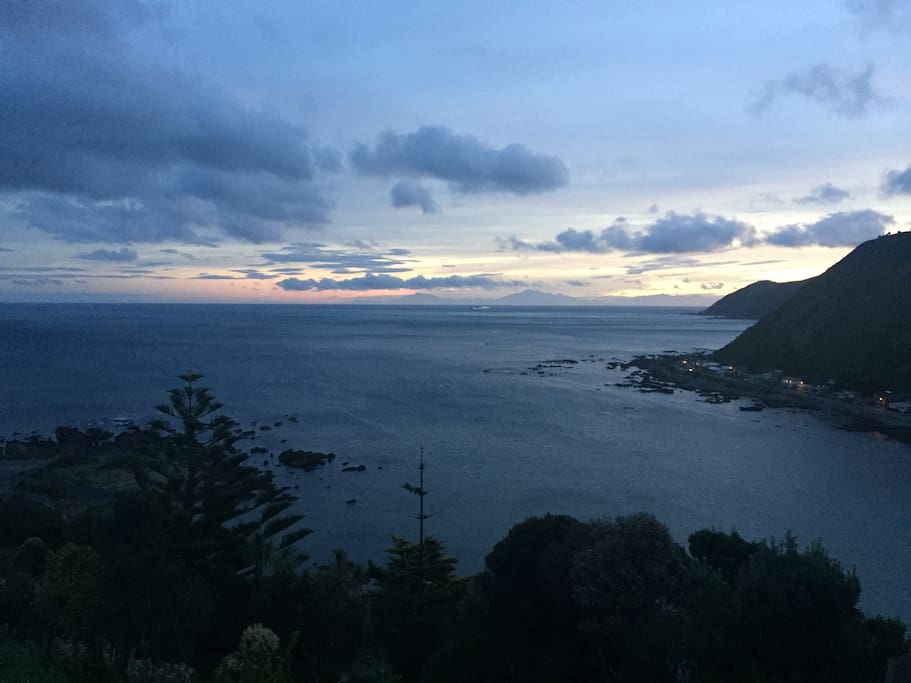 Stunning views of Island Bay from the location
