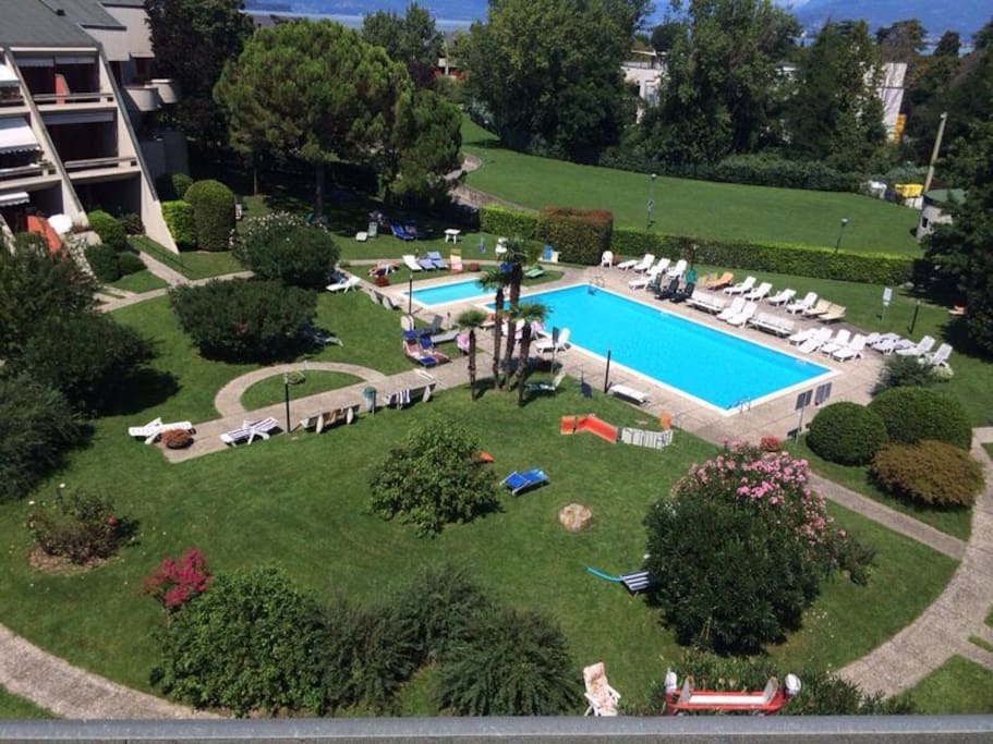 vista aerea piscina