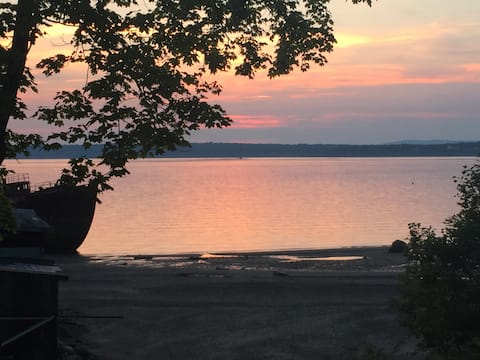 Beach cottage on Penobscot Bay