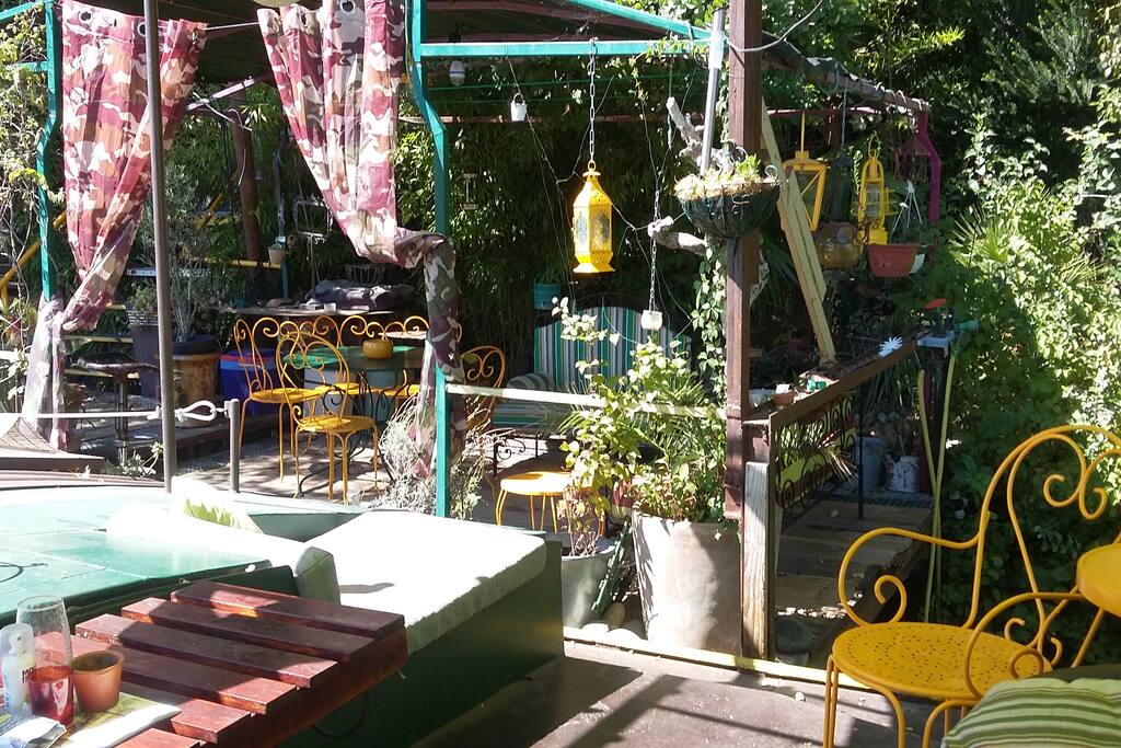 Terrasse sur berge
