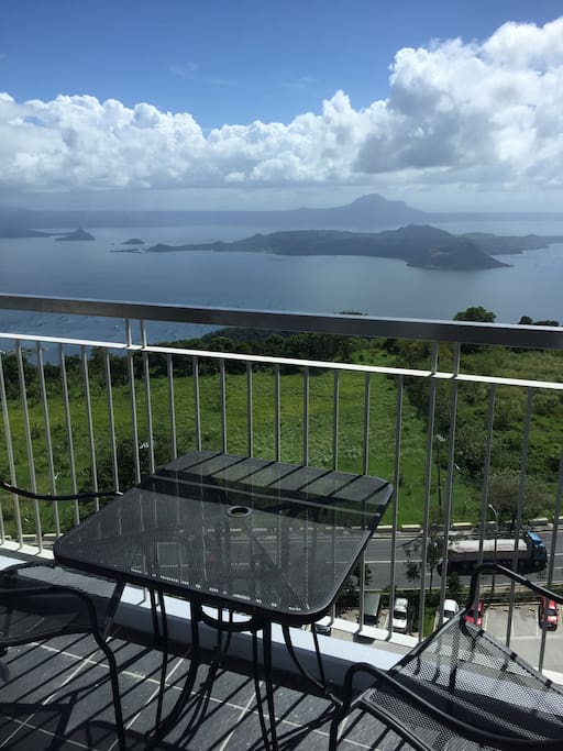Balcony overlooking Taal