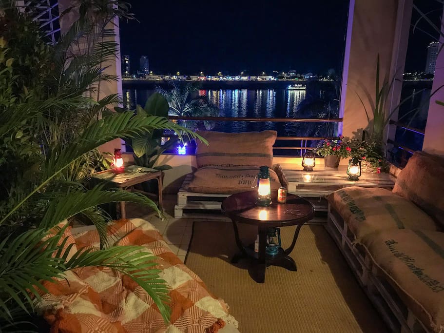 Private Terrace overlooking the river