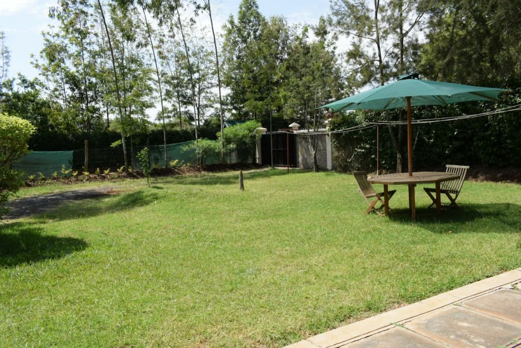 private entrance and garden