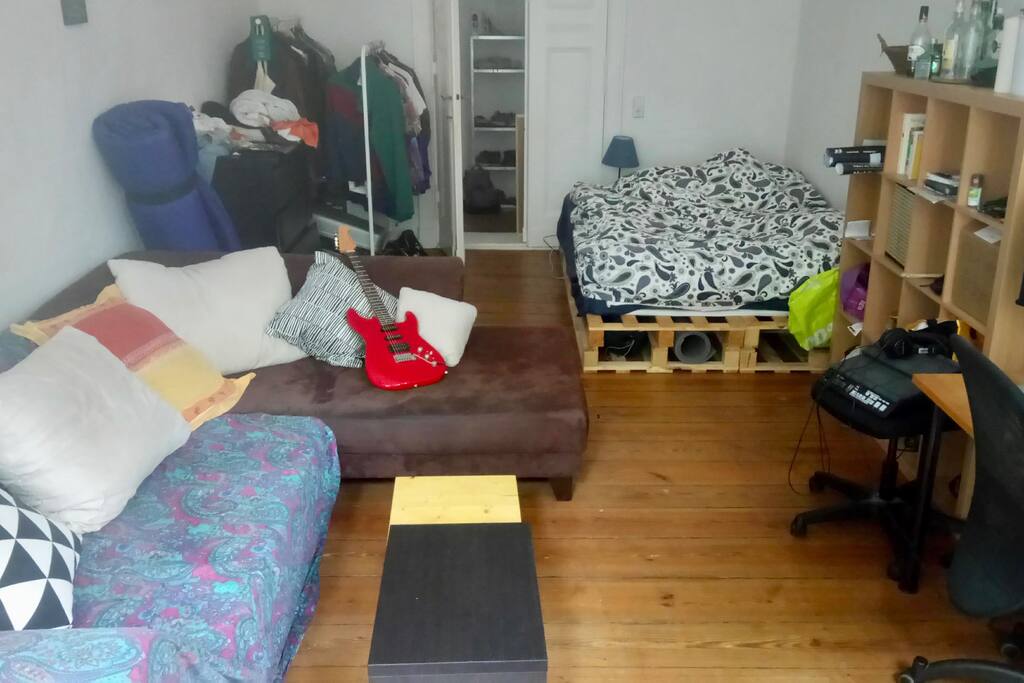 Big angle sofa & Queen Size Bed