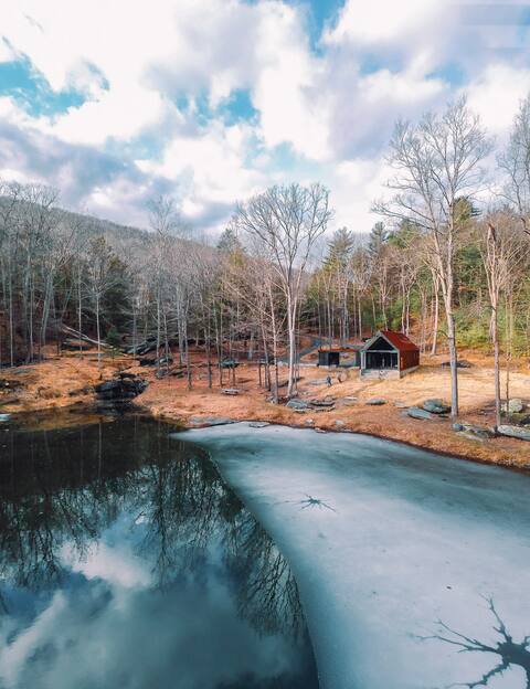 The Pond House - A modern cabin within the forest.