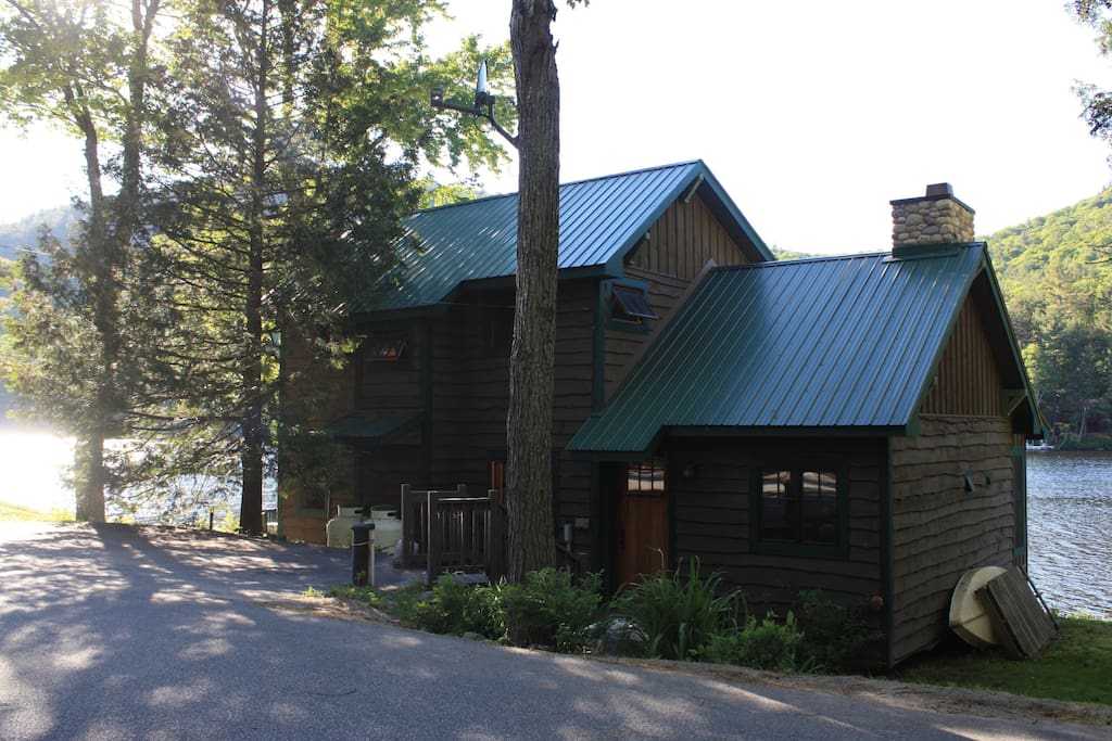 Situated on a quiet, country road... steps from the water's edge