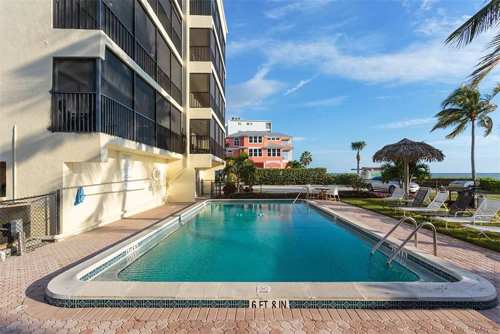 The pool at Villa Del Mar - Enjoy a swim and then work on your tan!