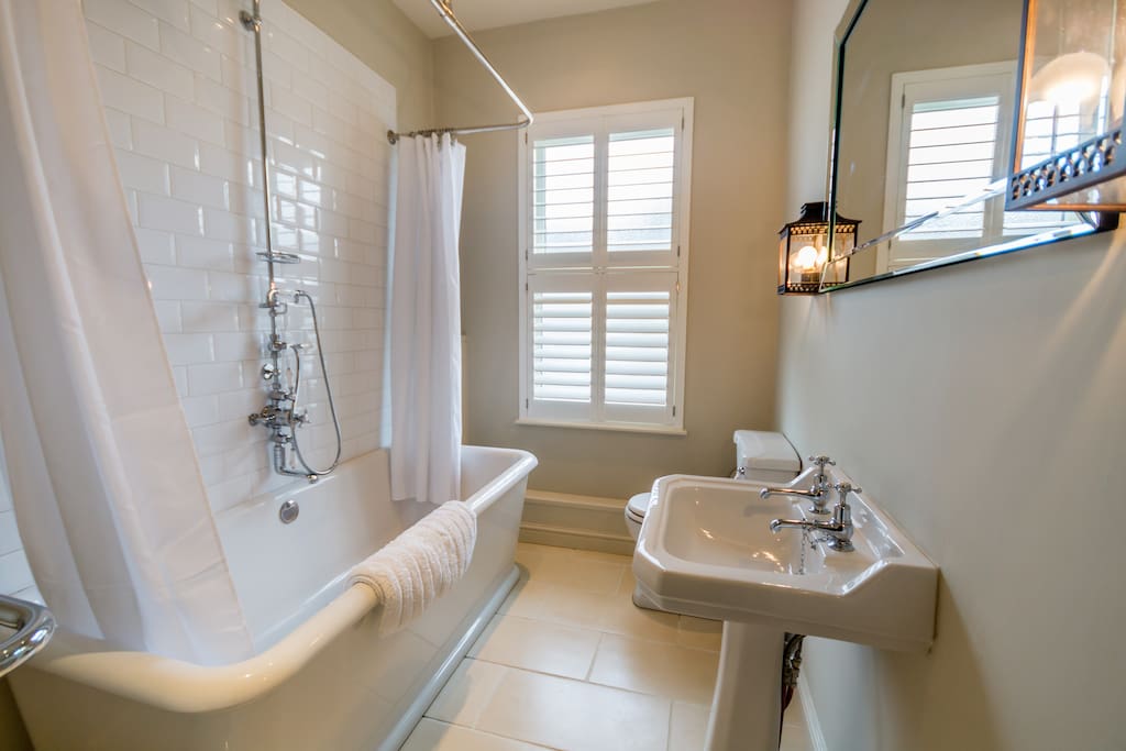 Bathroom with Shower over bath