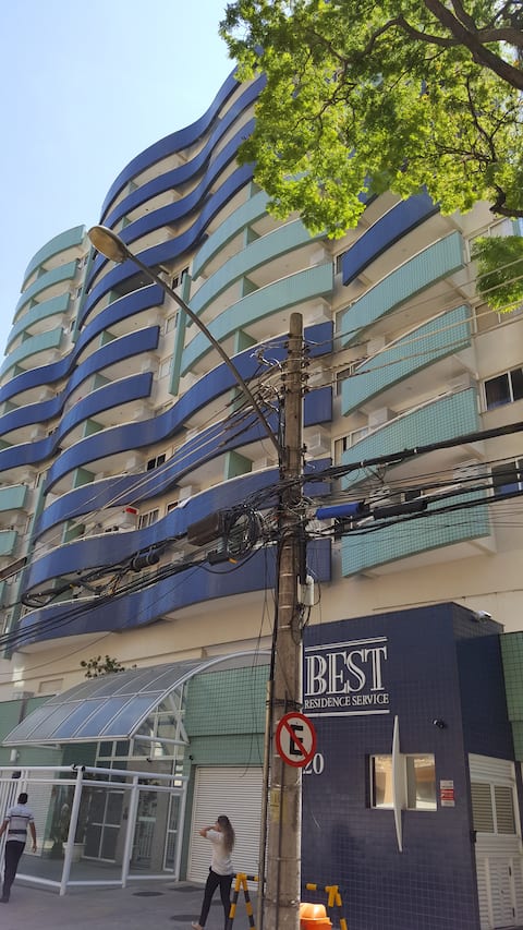 Flat with garage near Metro de Botafogo