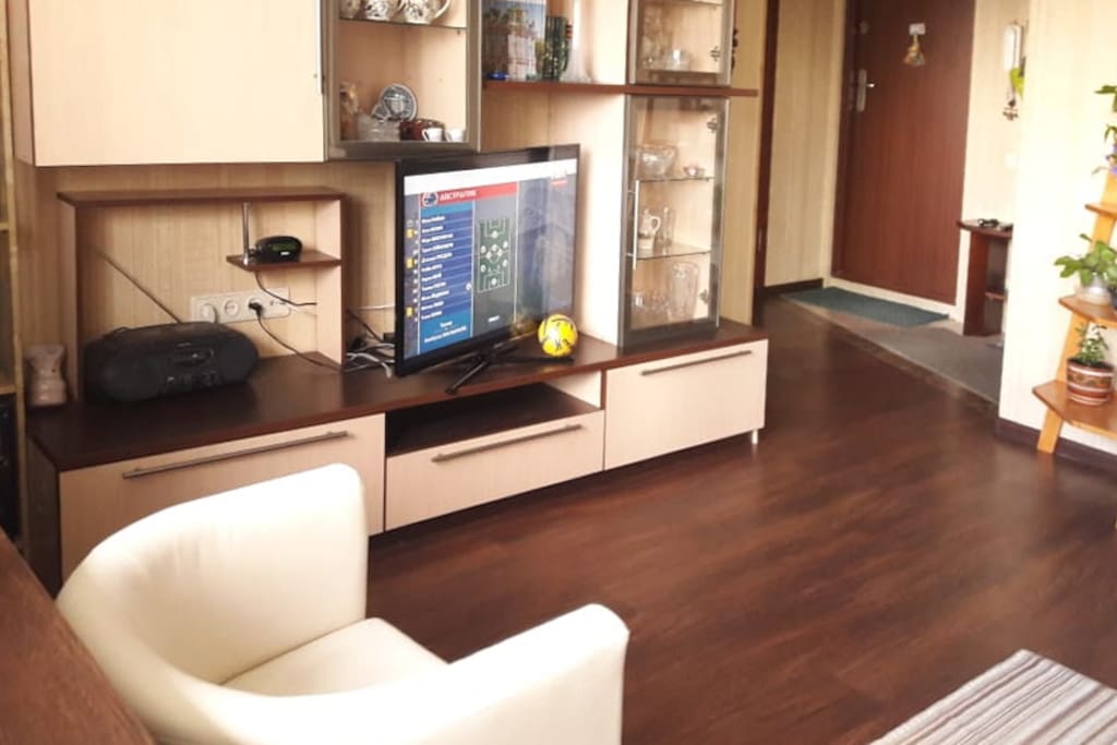 Большой TV в комнате