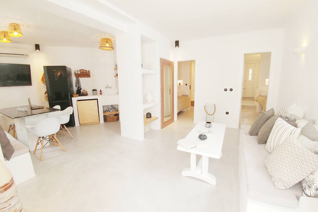 The spacious apartment.