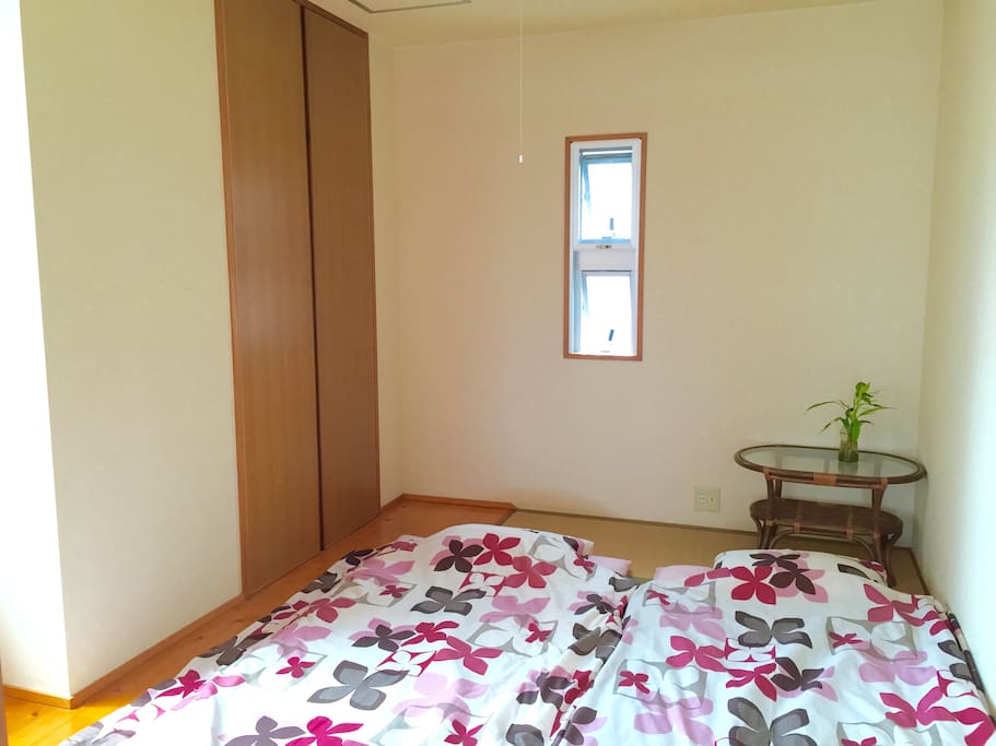 Room A for max 2 people(plus 1 person in the living room)