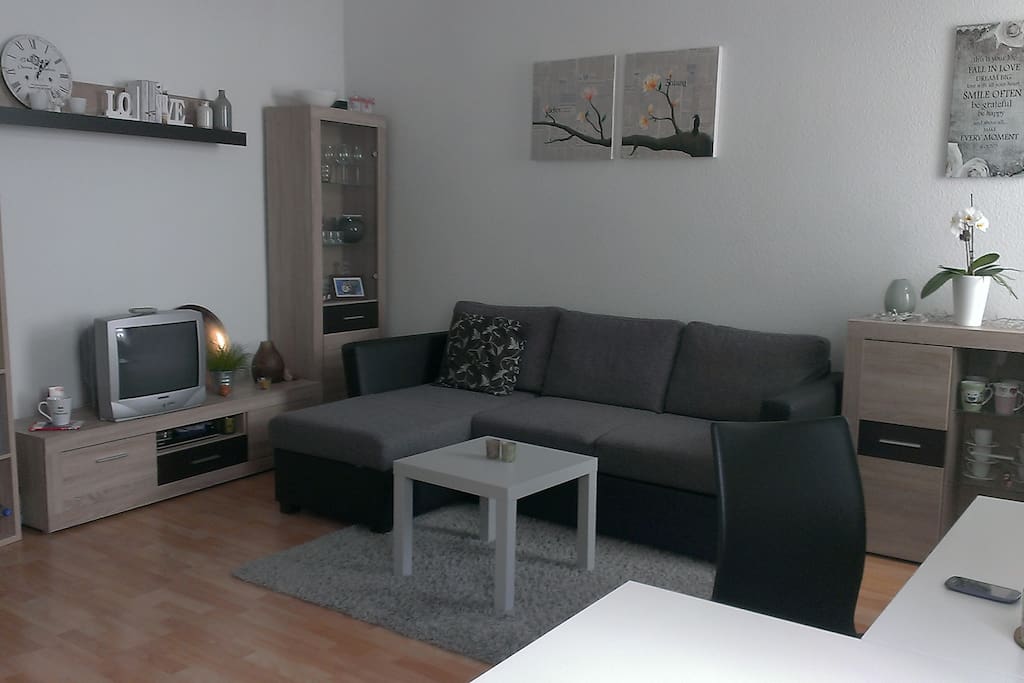 Living room with sleep sofa
