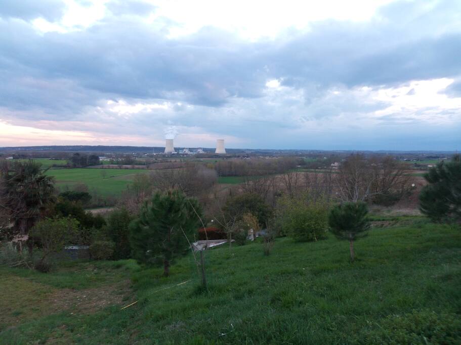 Vu depuis le haut du jardin