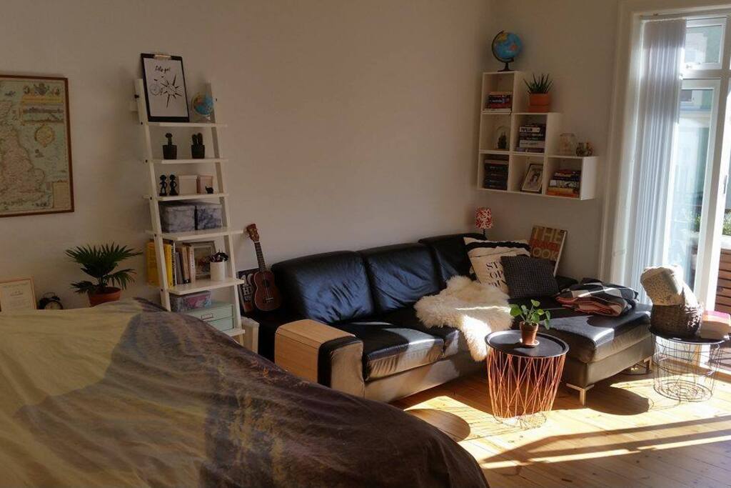 Livingroom/biggest bedroom w. a very comfy sofa!:)