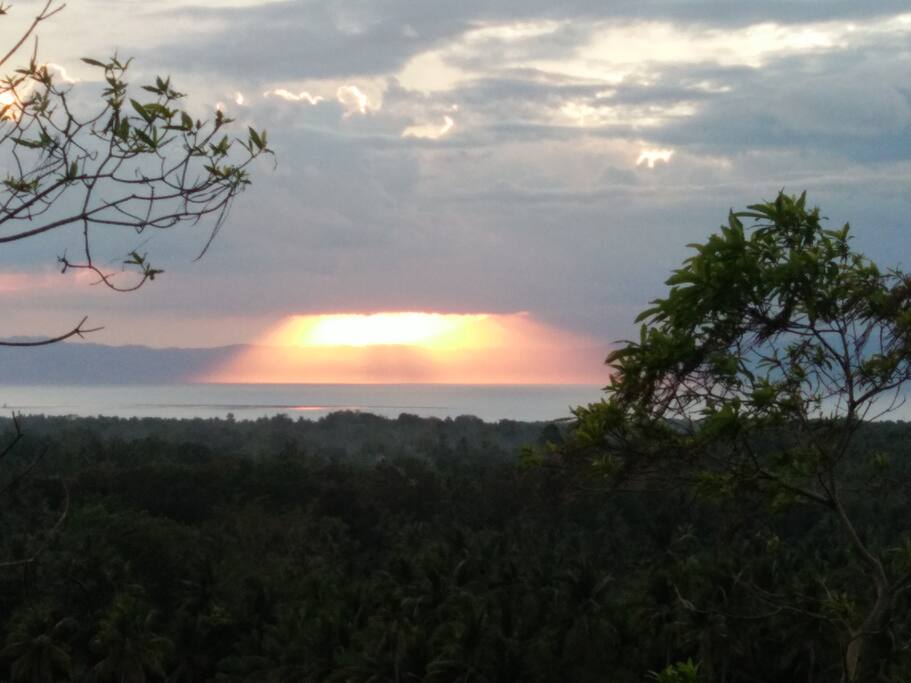 Sunset voew of the property