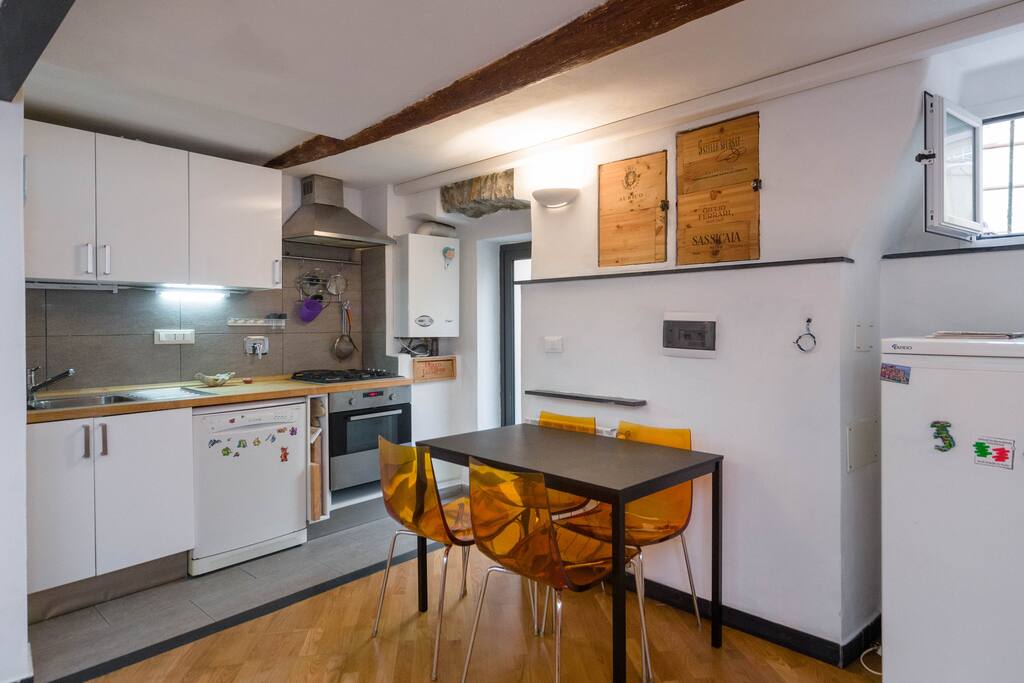 Zona giorno e cucina
Living room with Kitchen