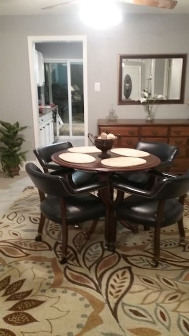 Dining area toward kitchen
