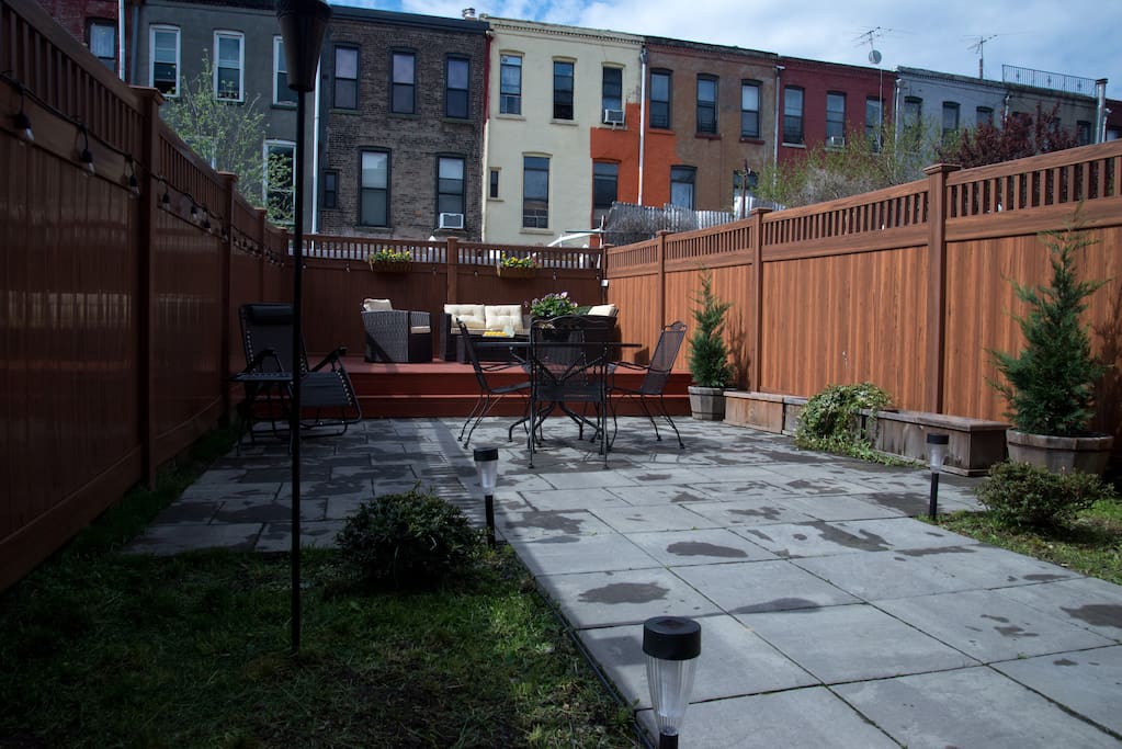 Revel in rare outdoor Mott Haven living space. Quiet, peaceful and south-facing for plenty of late afternoon into evening sun, it is the perfect place to unwind