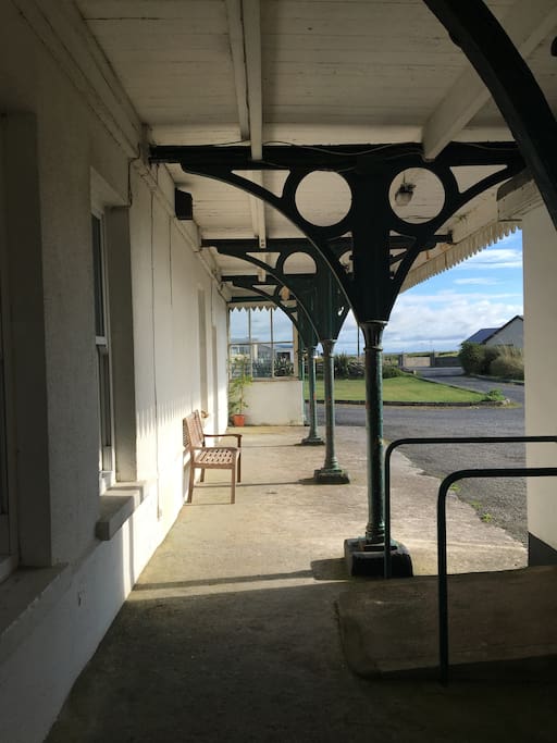 Original canopy on former railway platform