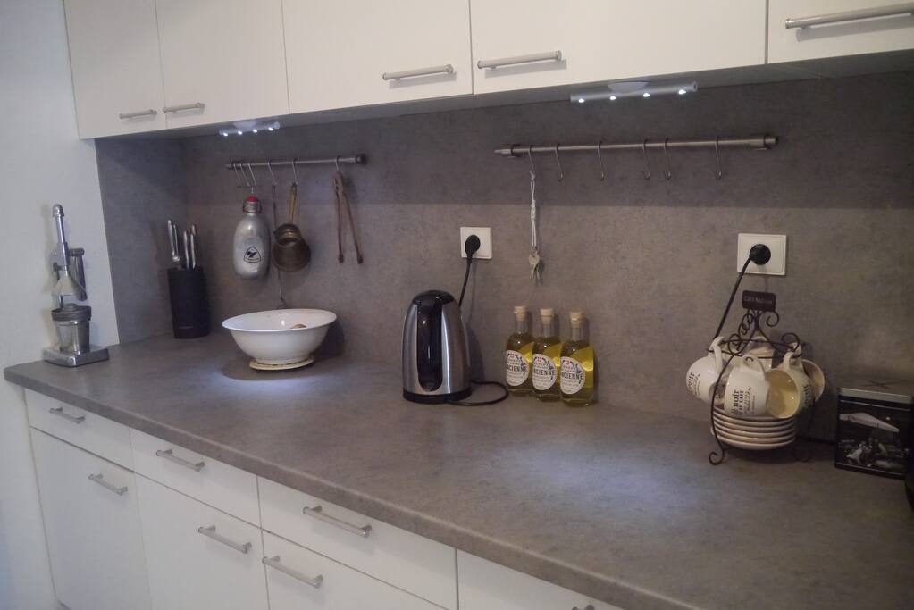 The kitchen is well-equipped