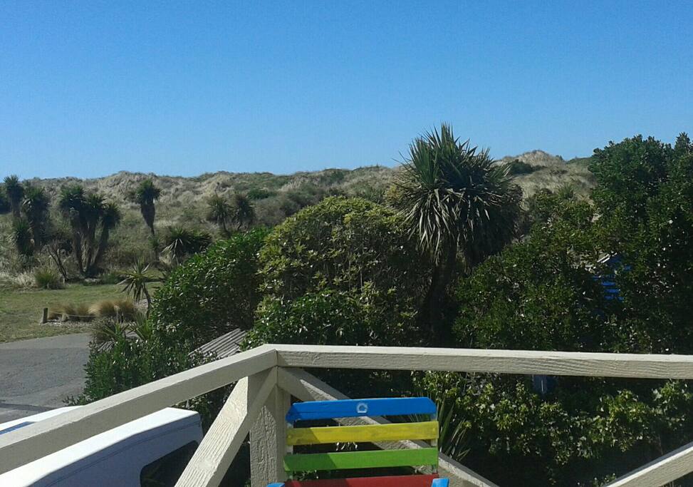 looking towards the beach