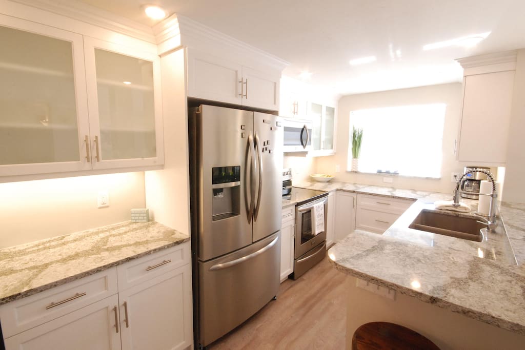 Kitchen with brand new appliances