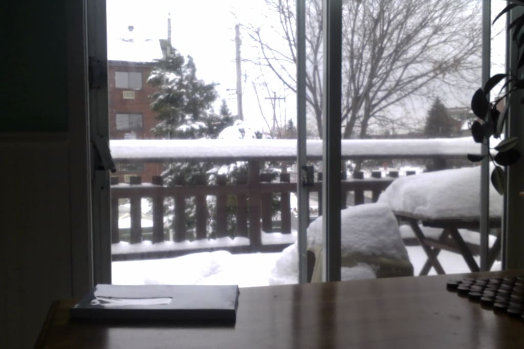 Balcony in winter