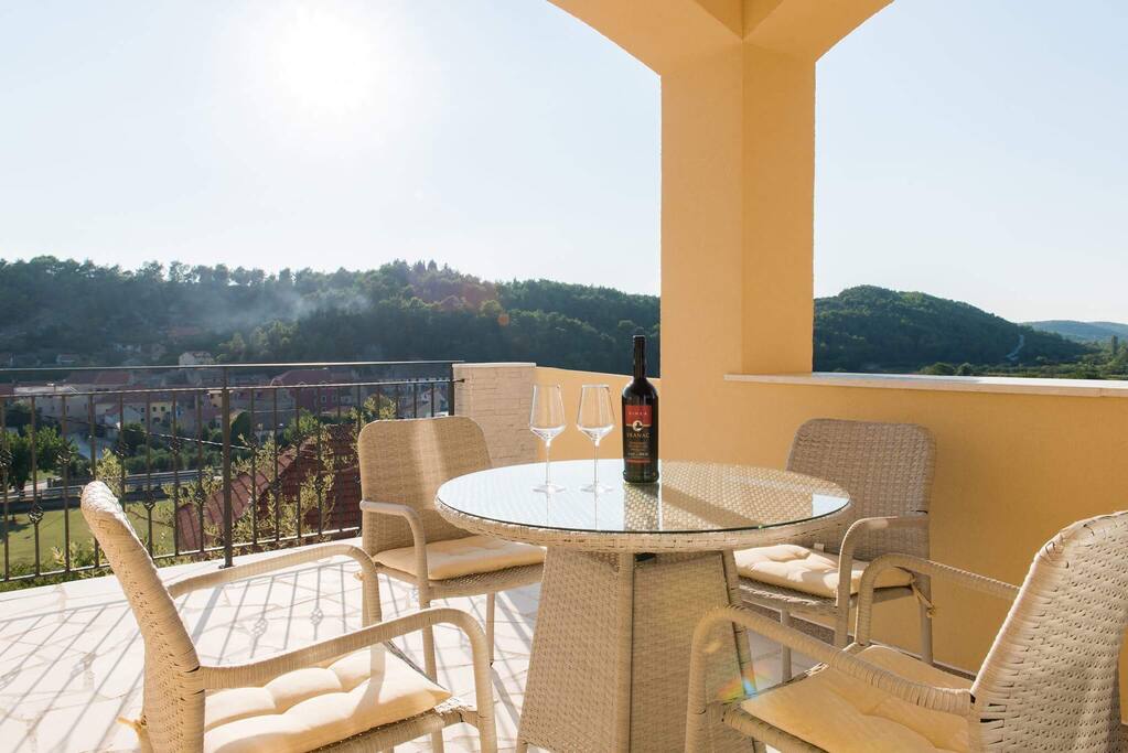 Beautiful terrace attached to the room