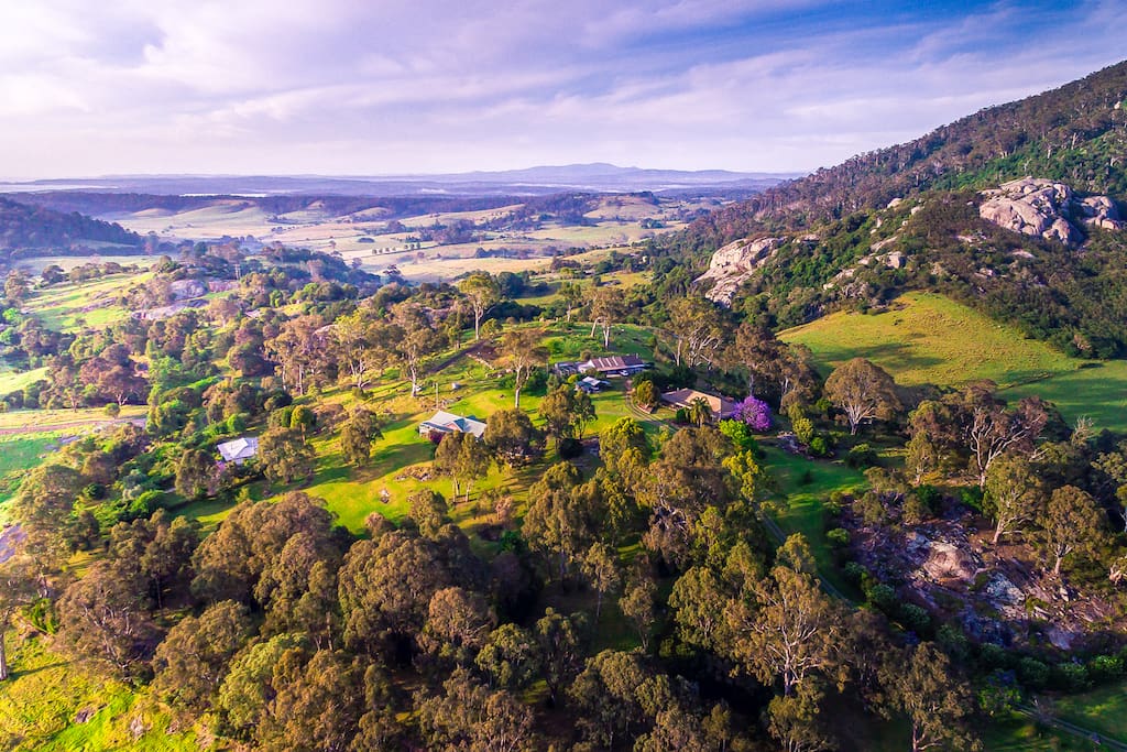 Arial view of The Bryn at Tilba