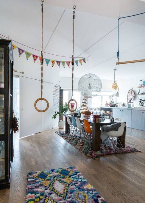 Diningarea and kitchen