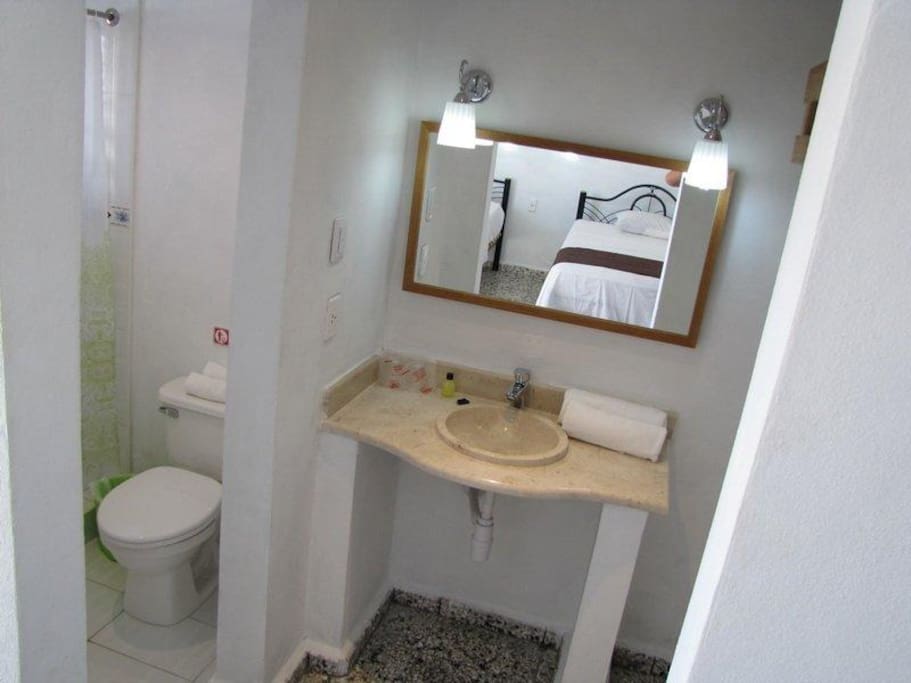 Private bathroom in the first bedroom