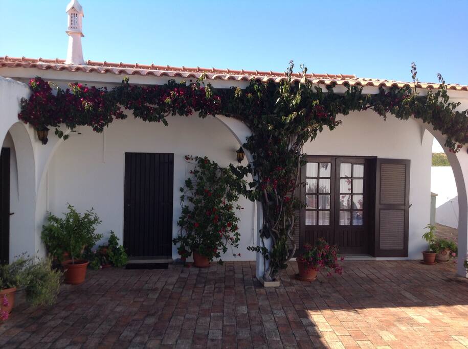 Front of villa