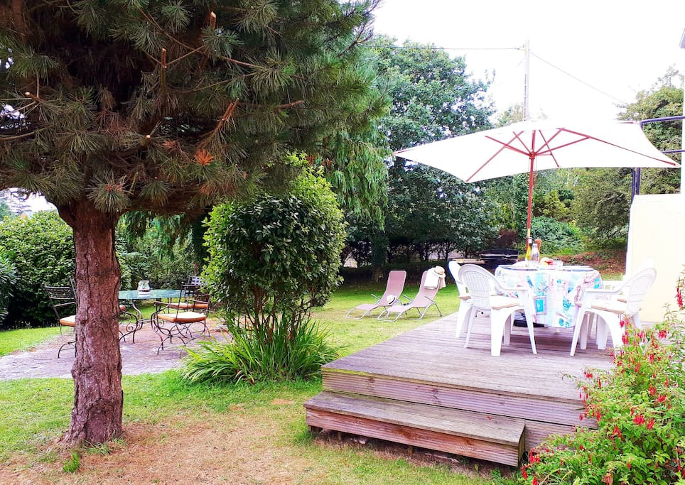 Terrasses de notre jardin