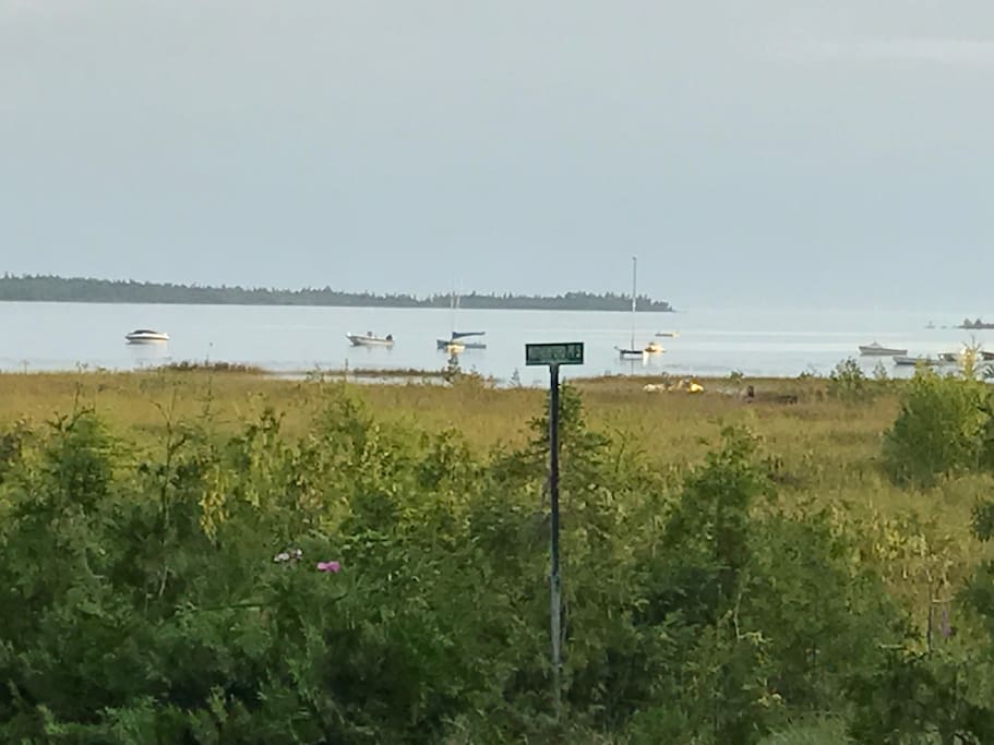 View of Lake Huron from front deck