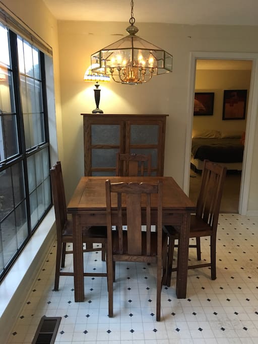 Kitchen Table off the side door